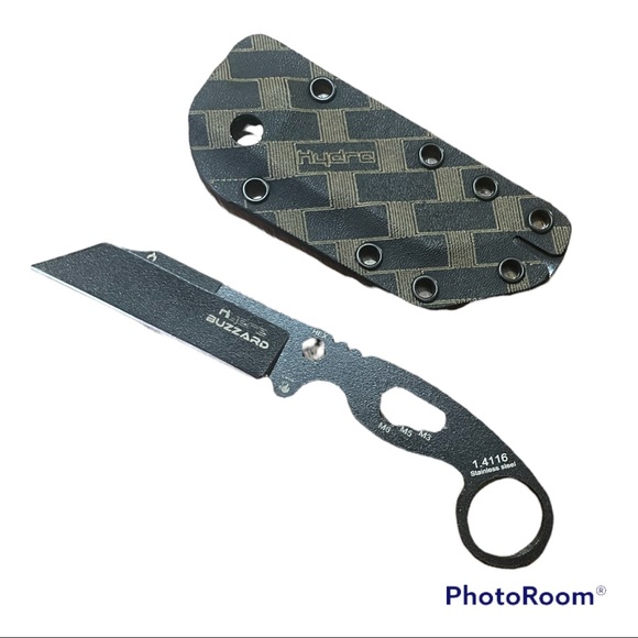 HYDRA BUZZARD BLACK VULTURE FIXED BLADE
KNIFE/MULTITOOL STAINLESS STEEL BLACK - Picture 3 of 3